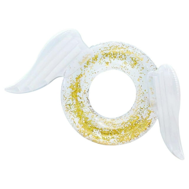 Anillo de natación inflable HUOGUO, moderno color lentejuelas