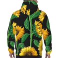 thumbnail image 7 of Wukai Sunflower 1 Print Men Hoodies Fleece Sweatshirts Long Sleeve Sweaters Pullover Fall Outfits Winter Clothes-3X-Large, 7 of 7
