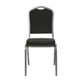 thumbnail image 5 of Flash Furniture Crown Back Stacking Banquet Chair in Black Fabric - Silver Vein Frame, 5 of 9