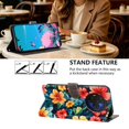 thumbnail image 5 of Butterfly Love Flower Wallet Case for TCL NxtPaper 60 Ultra 5G（T951K), PU Leather Flip Folio Cover, Card Slots, Magnetic Closure, Kickstand, Shockproof Phone Case,Hibiscus, 5 of 6