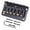 Black, variant on 6 String Roller Saddle Hardtail Bridge for Electric Guitar, Adjustable Saddles, Easy Installation Kit