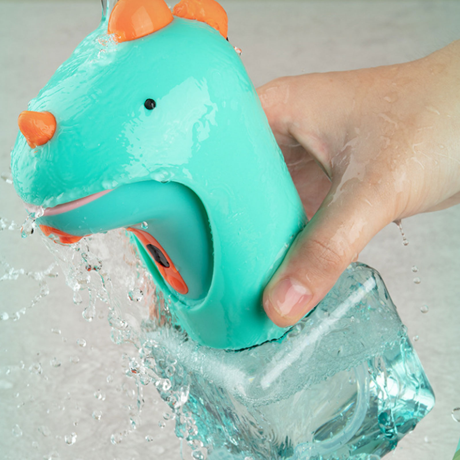 BIMZUC Dinosaur Automatic Soap Dispenser, Kids Touchless Foaming Soap Dispenser with Sensor for Bathroom Kitchen