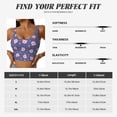 thumbnail image 6 of Lsque Cute Pig Printed Women'S Sports Bra, Compression, Moisture Wicking, High-Impact Sports Bra For Women,Supportive sports bra-Small, 6 of 9