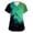 Green01, variant on Womens Scrubs Short Sleeve V Neck Abstract Brushstroke Print Functional Pocket Medical Nurse Scrub Top Blue 5XL