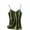 Army Green, variant on Women's Satin Camisole, V Neck Backless Slim Fit Tank Top for Blazer, Elegant Sexy Slip Shirt for Work & Evening