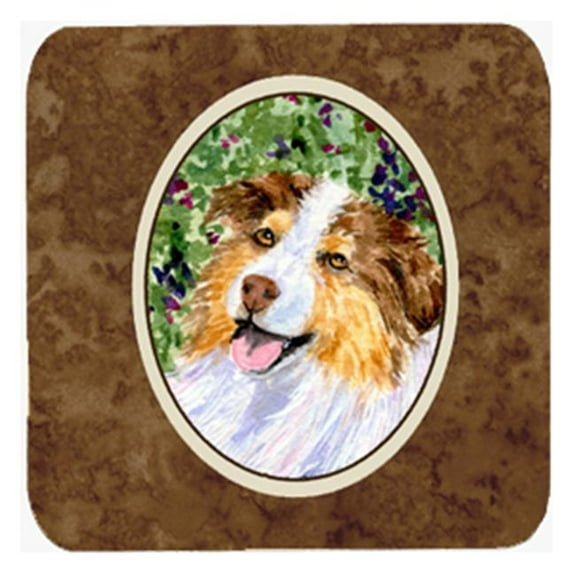 Australian Shepherd Foam Coasters, Set - 4