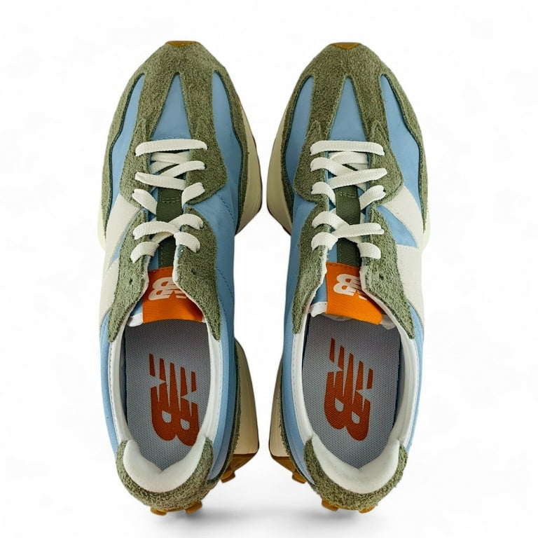 New Balance 327 Dark Olivine Chrome Blue Men's Shoes Casual