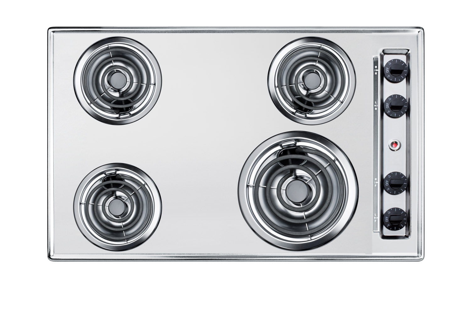 Summit ZEL05 30 Inch Wide 4 Burner Electric Cooktop