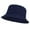 Dark Blue, variant on Unisex Cotton Packable Bucket Hat Sun Hat Plain Colors for Men Women
