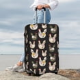 thumbnail image 3 of Lsque Flowe Rooster Printed Luggage Cover, Travel Luggage Protector,Scratch and Dirt Resistant, Fits 18-32 Inch Luggage - Medium, 3 of 9