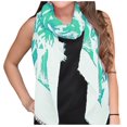 thumbnail image 1 of Peach Couture All Season's Nautical Shell Seahorse design Light Fringe Shawl Scarf, 1 of 1