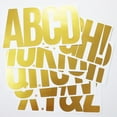thumbnail image 5 of 21 Sheets 6 Inch Golden Letter Stickers, Self Adhesive Vinyl Capital Alphabet Punctuation Stickers for Mailbox, Crafts, Notice Boards - Gold, 5 of 16