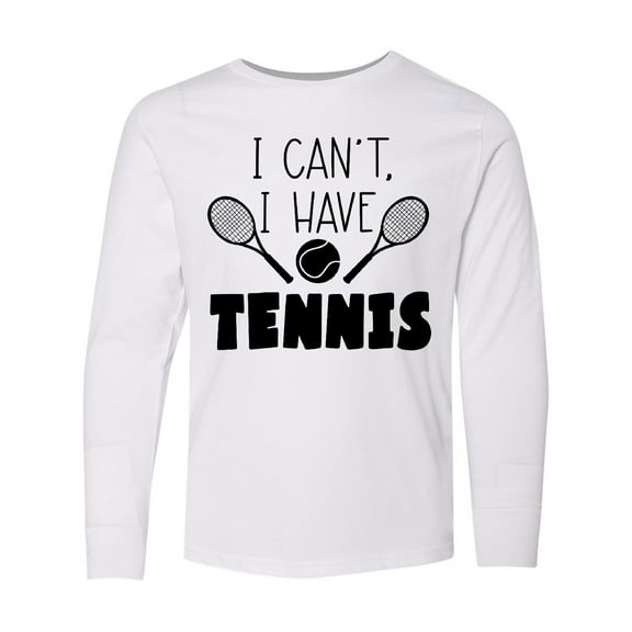 Inktastic I Can't, I Have Tennis Long Sleeve Youth T-Shirt