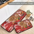 thumbnail image 5 of feisina Christmas Collection Winter Red Kitchen Mats, 19.7'' x 27.6'' + 19.7'' x 47.2'' 2 Count, 5 of 6