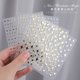 thumbnail image 2 of Pegatinas 3D de estrella dorada y plateada para decoración de uñas, calcomanías de luna creciente en blanco y negro, pegatinas deslizantes autoadhesivas para esmalte, decoración de manicura, 2 of 5