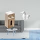 thumbnail image 2 of caja de pañuelos,Funda para caja de pañuelos de cuero sintético para dormitorio,Caja de almacenamiento de toallas de papel para sala de estar que ahorra espacio,Estatua del caballo,Estatua, 2 of 8
