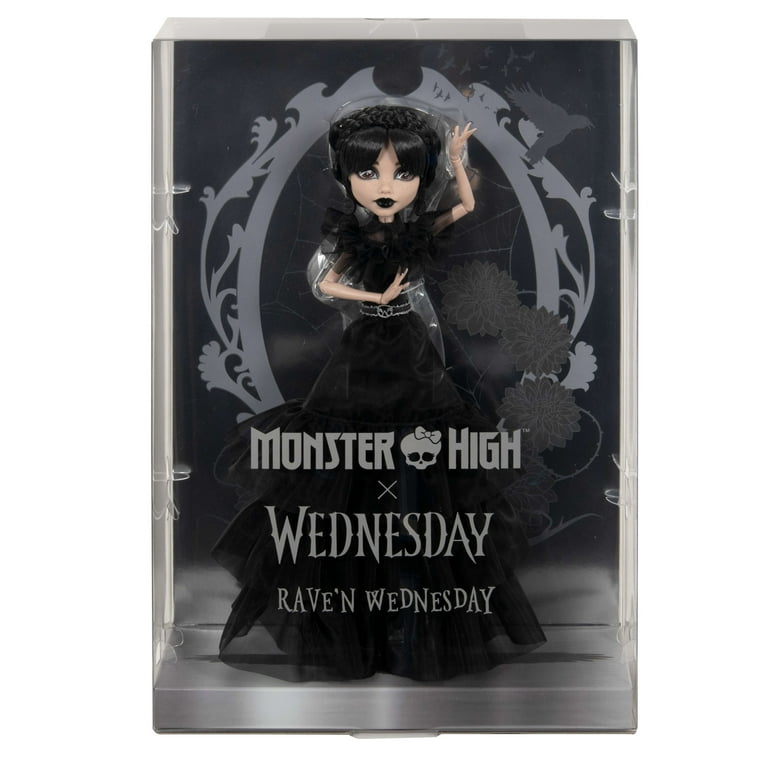 モンスターハイ Raven ウェンズデー　ドール Monster High Monster High Wednesday Collectible Doll, Rave'N Wednesday in Black