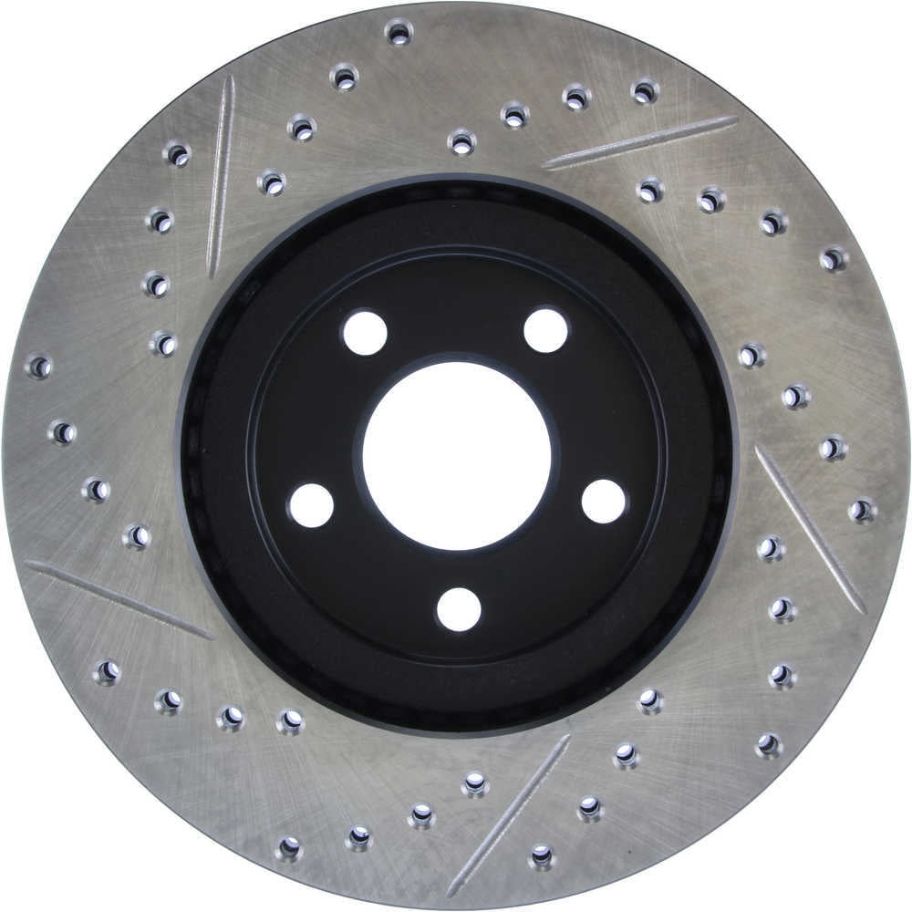 StopTech 03-09 Chrysler PTCruiser Tur / 03-05 Dodge Neon SRT-4 Front Left Slotted & Drilled Rotor
