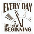 thumbnail image 4 of Everyday is a New Beginning Vinyl Lettering Motivational Wall Words, Chocolate, 23x23, 4 of 6