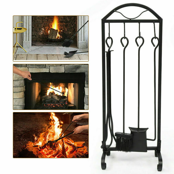 New Fireplace Tool Set 5 In 1, Outdoor Fire Pit Tools
