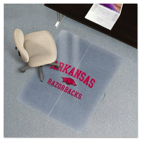ES Robbins Collegiate Chair Mat for Low Pile Carpet, 36 x 48, Arkansas Razorbacks