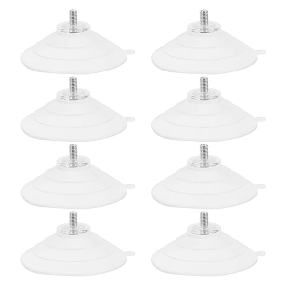 VORCOOL 8Pcs Clear Suction Cups with Screws for Bathroom Glass Tabletop Mount Anti Collision