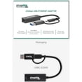 thumbnail image 4 of Plugable 2.5G USB C and USB to Ethernet Adapter, 2-in-1 Adapter Compatible with USB-C Thunderbolt 3 or USB 3.0, USB-C to RJ45 2.5 Gigabit LAN Ethernet, Compatible with Mac and Windows, 4 of 7