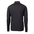 thumbnail image 3 of Men's Cutter & Buck Black Fresno State Bulldogs Adapt Eco Knit Stretch Recycled Big & Tall Quarter-Zip Pullover Top, 3 of 3