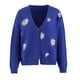 thumbnail image 1 of Suéter de mujer de Europa y Estados Unidos, suéter de abrigo bordado de crisantemo de otoño de un solo pecho, ropa de mujer, 1 of 6