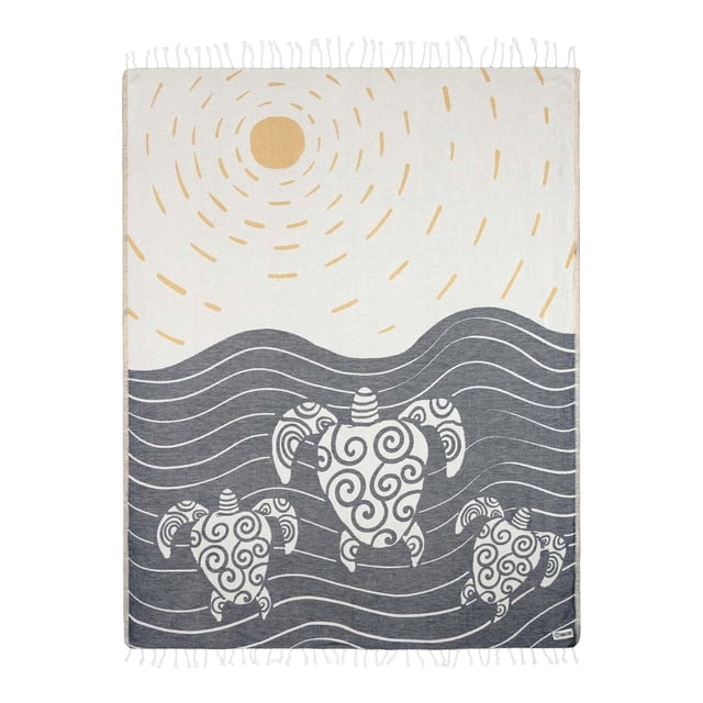 Toalla de playa Sand Cloud Sunset Swim, 100% algodón orgánico