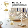 thumbnail image 3 of HONMEET 7-Branch Hanukkah Candle Holder Zinc Alloy Chanukah Candelabra for Holiday Celebration Decor, 3 of 8