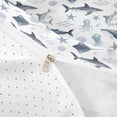thumbnail image 4 of meiyoeat Soft Ocean Animal Bedding For Boys,Shark Pattern Duvet Cover Full,Reversible,3-Piece,1 Duvet Cover and 2 Pillowcases, 4 of 6