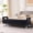 Black, variant on Newest 67.91" Wide Velvet Storage Bench with Armrests, Upholstered Soft Bench for Living Room & Entryway, Beige