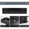 thumbnail image 2 of Key board with shelf, longziming 6 hooks & key bar, modern key board black, 2 of 5