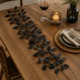thumbnail image 7 of Halloween Decorations Black Leaf Garland, 26 Branches Artificial Rose Leaf Vine for Gothic Home Decor, Fireplace Mantel, and Dark Themed Party Supplies, C, 7 of 7