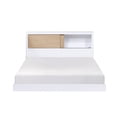 Lexicon Asker Wood Full Bookcase Bed in 2-Tone Finish (White and ...