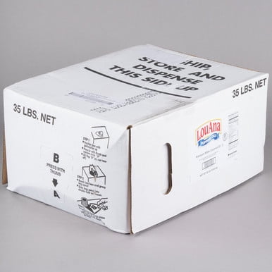 LouAna White Coconut Bag-in-Box Oil 35 LBS | 1 Bag/Case – Bulk Refined White Coconut Cooking Oil, Neutral Flavor High Smoke Point Fry and Concession Oil, 35 lb. Bag-in-Box Foodservice Multi-Tasker