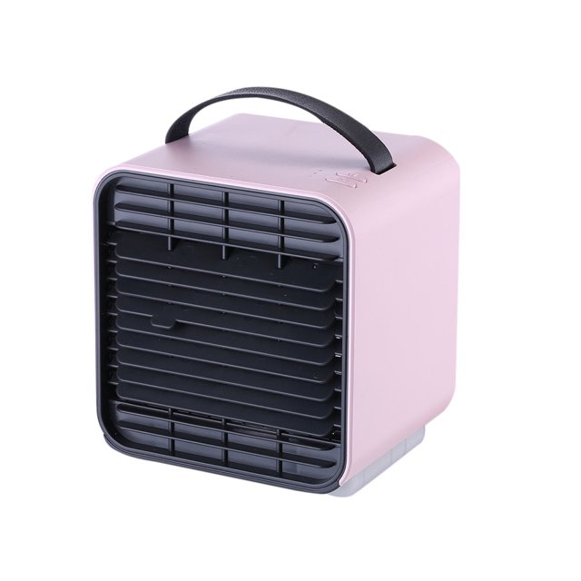 Wosthever Ventilador de refrigeración de aire, ventilador eléctrico recargable con alimentación USB de escritorio portátil, ventilador fresco Electrodomésticos rosa