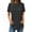Black, variant on Women's Oversized Shirts Summer Crew Neck Short Sleeve Tops Curved Hem Solid Color Casual Loose Tunic Clothes (L, Red)