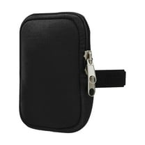 Water Bottle Pouch for Cup Accessories with Dual Zipper Portable Tumbler Bag for Gym Outdoor Water Bottle  for Phone Keys Cash Cards--Black