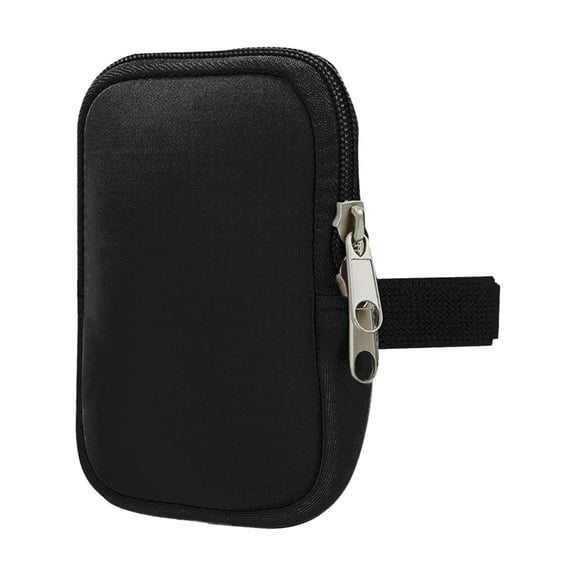 Water Bottle Pouch for Cup Accessories with Dual Zipper Portable Tumbler Bag for Gym Outdoor Water Bottle for Phone Keys Cash Cards--Black