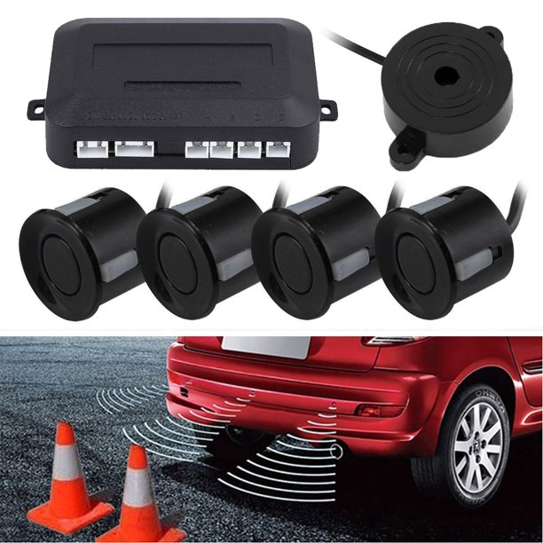 Mutocar Car Auto Vehicle Reverse Backup Radar System With 4 Parking Sensors Distance Detection Led Distance Display Sound Warning Walmart Com Walmart Com