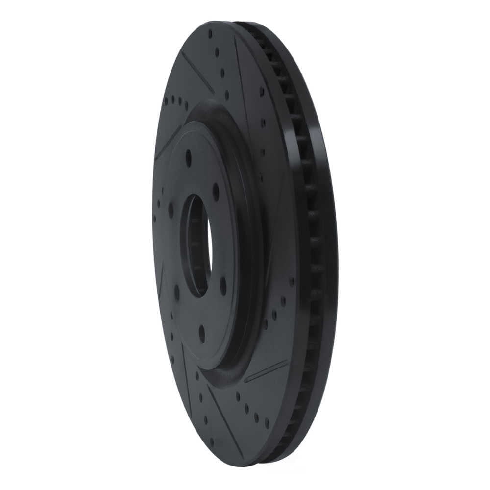 Dynamic Friction Company 633-67097R DFC Brake Rotor - Drilled And Slotted - Black