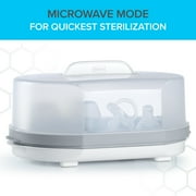 Chicco 3-in-1 Electric Steam Sterilizer for Baby Bottles, Pacifiers, Toys and More - White, New