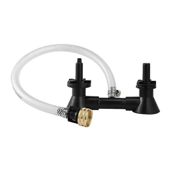 Double Head Wine Rinser Beer Bottle Washer Homebrew Beer & Wine Cleaning Equipment Cleaner with Kit