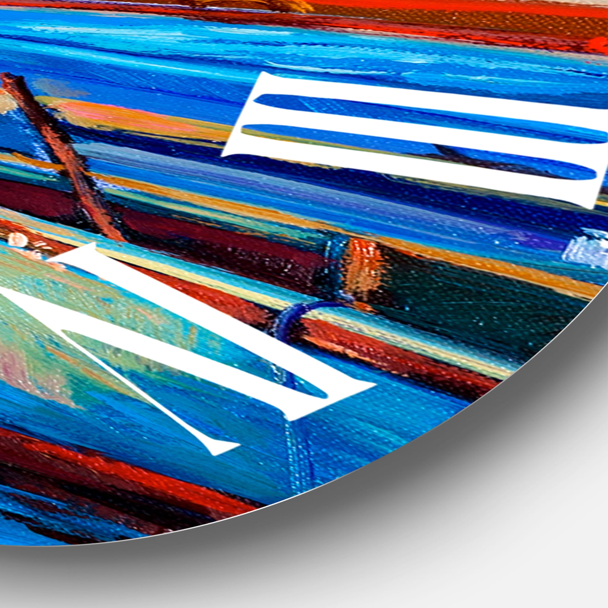 Designart 1 in Quartz Coastal Wall Clock