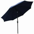 thumbnail image 2 of Four Seasons Courtyard 9 Foot Crank Lift Auto Tilt Patio Umbrella, Navy, 2 of 5