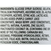 Equate Womens Multivitamin Nutritional Support Gummies, Natural Fruit, 150 Count, Compare to One A Day VitaCraves Womens Multi Gummies