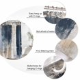 thumbnail image 6 of Navy Blue Grey Waterproof Fabric Shower Curtain, Modern Abstract Art Rustic Waterproof Fabric Shower Curtain for Bathroom Curtains Bathtubs Hotel Washable Shower Curtains with 12 Hooks Stall 48x72in, 6 of 8
