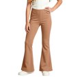 thumbnail image 2 of HAJWOH Fall Winter Flare Pants for Girls Flare School Uniform Pants Elastic Waist Dress Pant School Outfits For Teen Girls Kids, 2 of 5